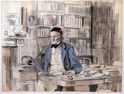İngiliz doğa bilimci Richard Owen'ın (1810-1890) portresi. by Unknown artist