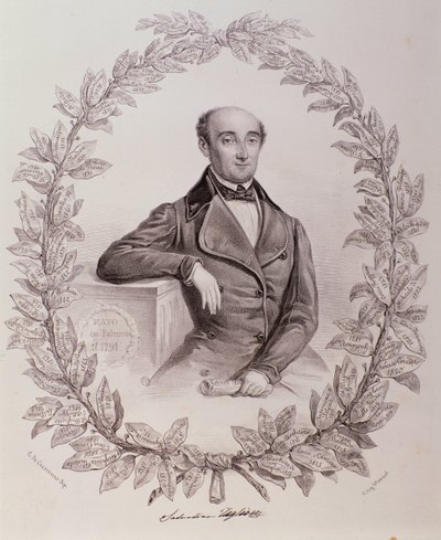 Salvatore Taglioni'nin portresi (gravür by Unknown artist