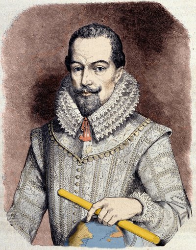 Sir Walter Raleigh (1552-1618), İngiliz saray mensubu, denizci ve yazar portresi. by Unknown artist