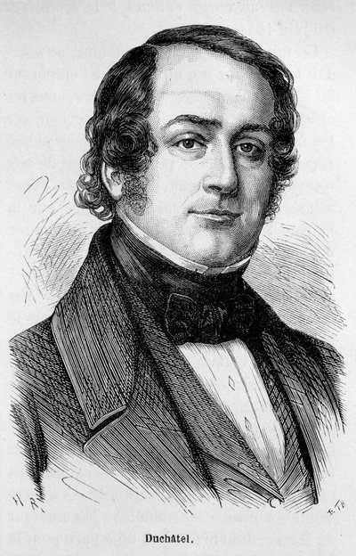 Tanneguy Duchatel (1803-1867), Fransız politikacı portresi. by Unknown artist