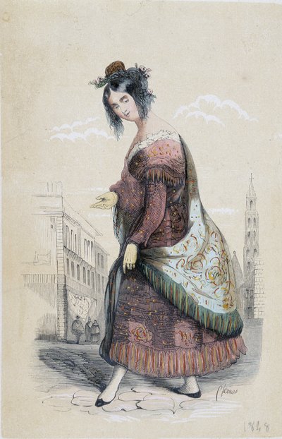 Sevilla'dan bir çingene portresi by Unknown artist