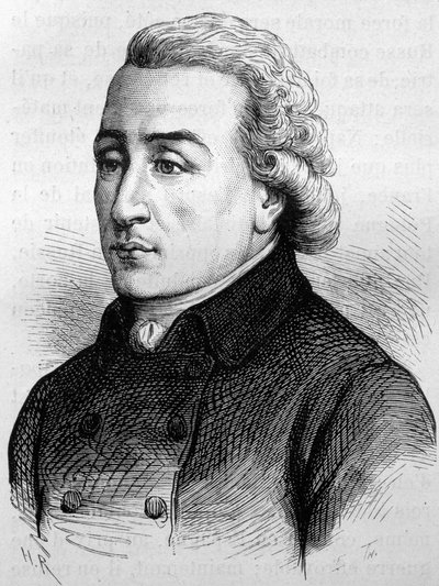 Pradt Başrahipinin Portresi (1759 - 1837). H. Martin tarafından “Histoire de France”da 19. yüzyılın sonunun gravürü. by Unknown artist