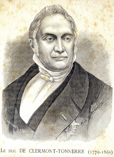 Clermont Dükü Portresi - Thunder (1779 - 1865) - “” Les Contemporains” de, n.d. 19. yüzyılın sonlarında. by Unknown artist