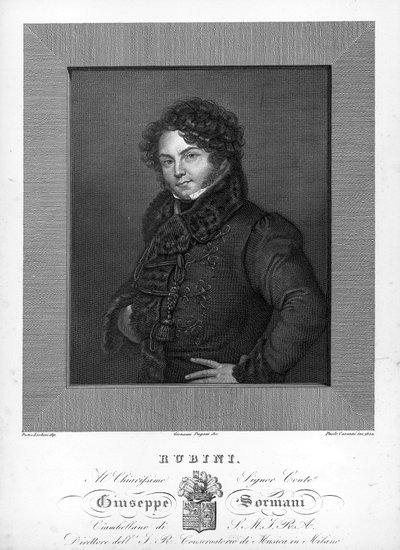 İtalyan tenor Giovanni Battista Rubini
