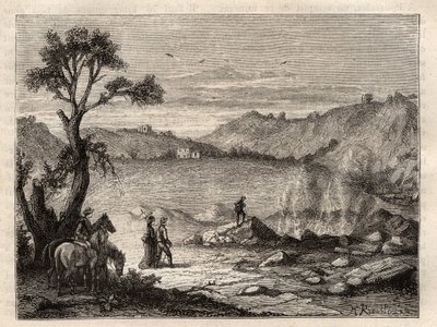 Pozzuoli Solfatara, Napoli yakınlarında - Solfatara de Pouzolles, İtalya - Louis Figuier tarafından 