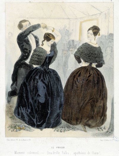 Popüler Paris Balosu: Le Prado, 1860 dolaylarında: “” Quadrille, polka, Clara