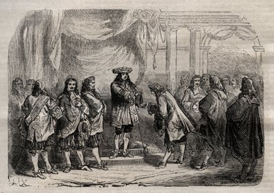Rene Duguay Trouin (Duguay-Trouin) (Rene Trouin du Gue dit) (1673-1736) Saint-Louis haçını Kral XIV. Louis