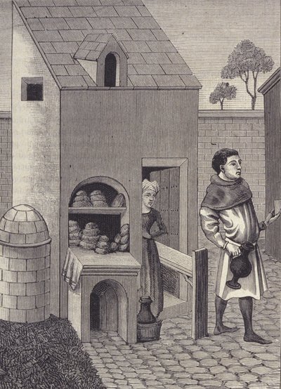 15. yüzyılda bir fırıncının temsili. by Unknown artist