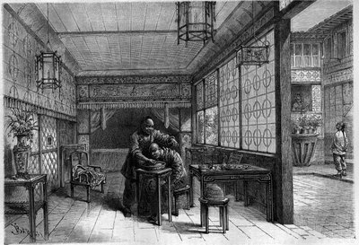 Berberindeki zengin Çinli. “Gençlik Günlüğü”nde Gravür by Unknown artist