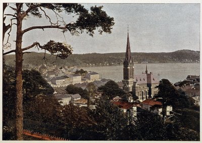 Rio de Janeiro, Morne de Gloria'nın görünümü, 19. yüzyılın sonlarında by Unknown artist