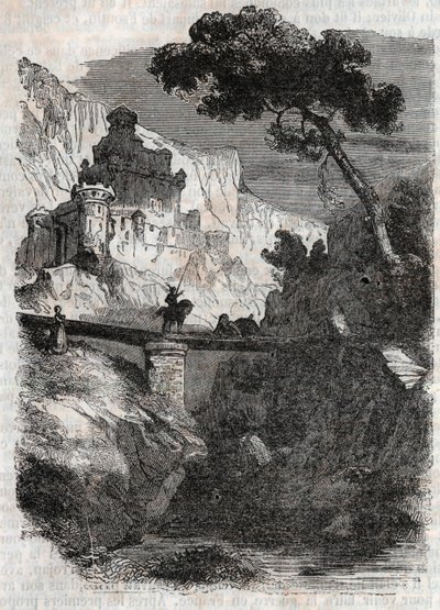 Bradamante tarafından mağlup edilen Rodomont - Ludovico Ariosto
