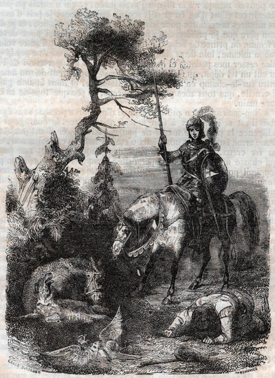 Roger (Ruggero, Ruggiero) büyüleyici kalkandan yararlanır - Ludovico Ariosto
