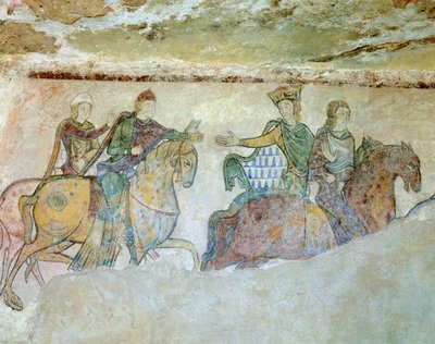 Kortej başında Kral Henry'den (II. ) (muhtemelen 1173'te hapse atıldı. by Unknown artist