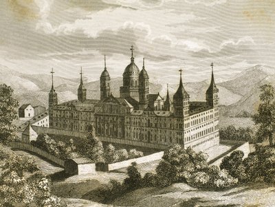 San Lorenzo de El Escorial Kraliyet Manastırı, Madrid ili, İspanya by Unknown