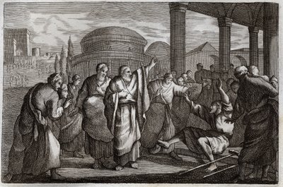Royaumont İncil, Yeni Ahit: Topal gueri. Aziz Paul bir topal savaşçıdır ve kendisine bir Tanrı gibi kurban kesmek isteyen bir halkı tutuklar. 1811
