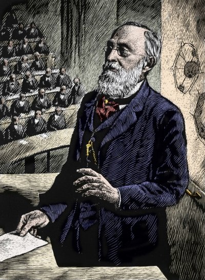 Rudolf Virchow (Virchow) (1821-1902), Alman doktor ve politikacı. by Unknown artist