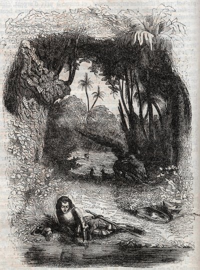 Alcina adasındaki Ruggiero, - 1851 Ludovico Ariosto