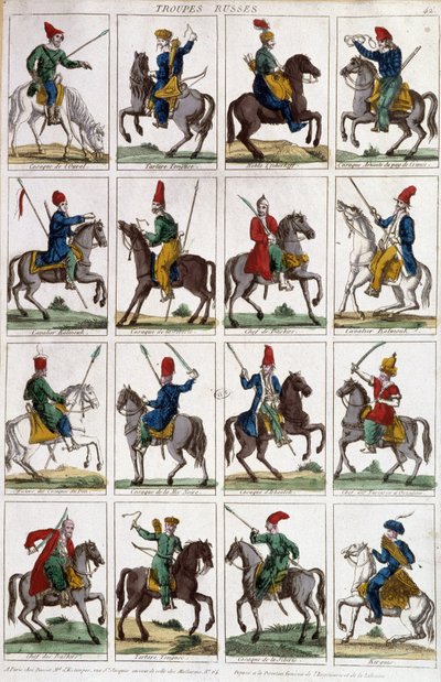 Rus Kol Atlıları - gravür by Unknown artist