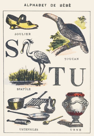 S T U: ayakkabı, spatula, tukan, mutfak eşyaları, semaver by Unknown artist