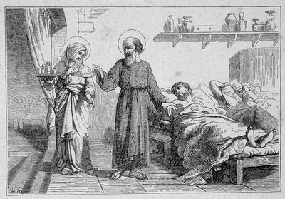Aziz Julian the Hospitaller ve arkadaşları, şehitler by Unknown artist