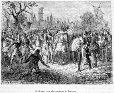 Saint Louis ve annesi Parisliler tarafından kurtarıldı - H. Martin