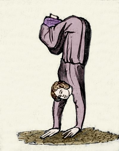 Salome, babası Herode Antipas için dans ediyor. Bir el yazmasından 19. yüzyıl illüstrasyonu. by Unknown artist