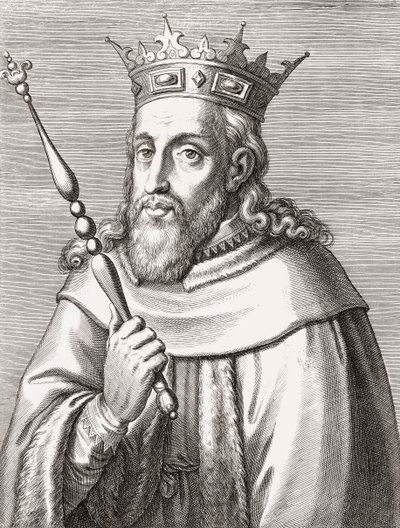 Sancho II, Portekiz Kralı. Vesika. by Unknown artist