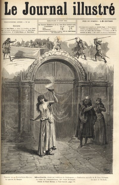 Sarah Bernhardt: Lady Macbeth “” Macbeth””te, Shakespeare