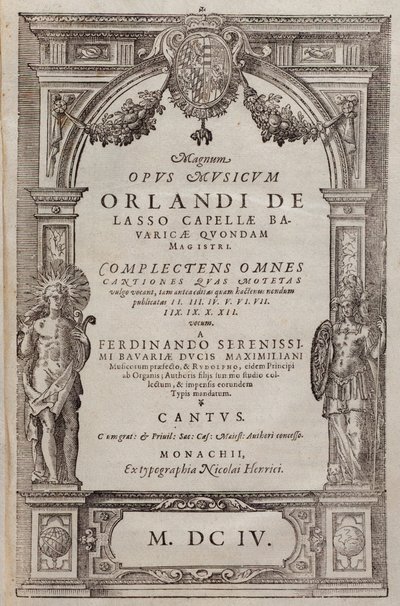 Roland de Lassus tarafından Rockers'ın notaları (1604) by Unknown artist