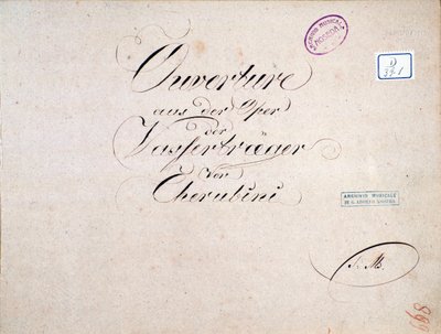 İki gün (uvertür), opera Luigi Cherubini
