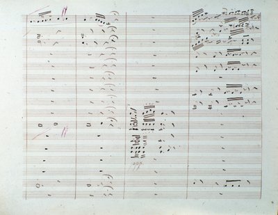 Grande senfonisinin nota sayfası (op. 8) Carl August Cannabich by Unknown artist
