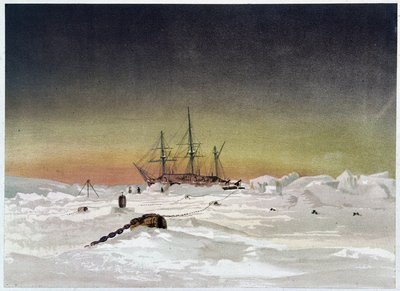 Buzda Gemi - Dr. Edward Moos, Marcus Nard & Co, Londra tarafından “” Kutup denizinin kıyıları, bir Arktik keşif anlatımı””nda by Unknown artist