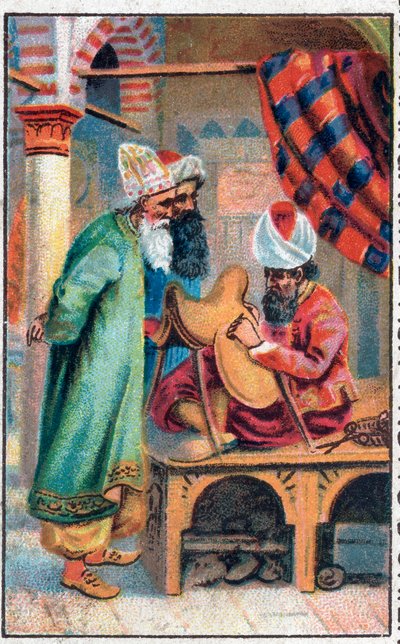 Sindbad bir eyer yapar. Denizci Sinbad