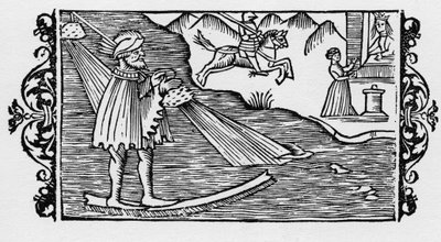 Bir piyango yoluyla denizi geçen büyücü - Olaus Magnus