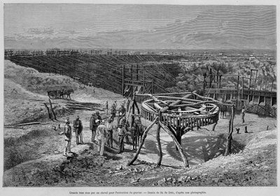 Güney Afrika Elmas Madenleri: atlı çakıl değirmeni - “Tour du Monde”da, 2. hafta 1878. by Unknown artist