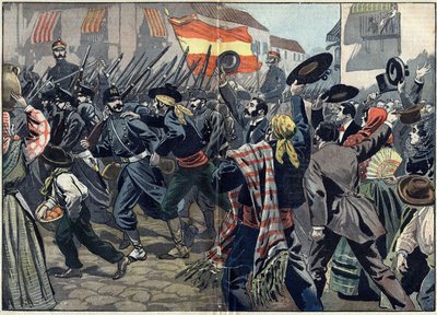 İspanya ve Kuzey Amerika arasındaki İspanyol-Amerikan Savaşı veya Küba Bağımsızlık Savaşı (1868-1898) by Unknown artist