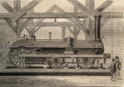 Buharlı lokomotif modeli, Thomas Russell Crampton (1816-1888) adlı Crampton sistemi. 1856