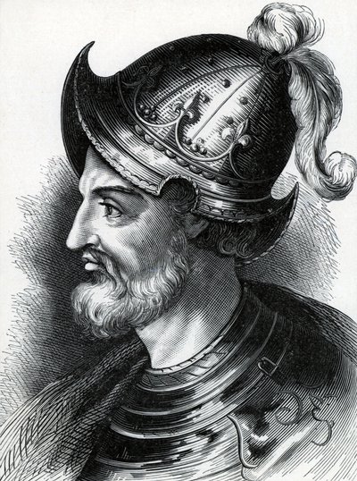 Stephen of Blois (İngiltere Stephen, c1097-1154), c1900 (gravür) by Unknown artist