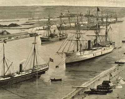 Süveyş Kanalı, Port-Said, Mısır by Unknown artist
