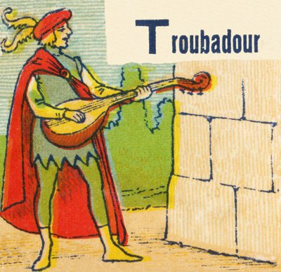 Troubadour olarak T by Unknown artist