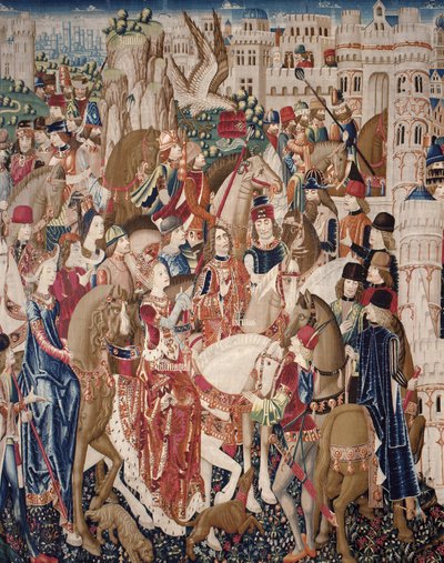 Tarquinius Priscus'u gösteren goblen. CA. 1475 (goblen) by Unknown artist