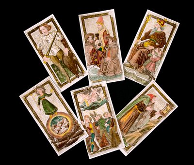 15. yüzyıldan tarot kartları. by Unknown artist