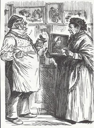 Taksidermist, 19. yüzyılın sonlarında (ahşap oymacılığı) by Unknown artist