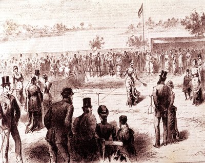 tenis, gravür by Unknown artist