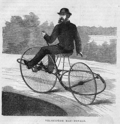 Amerikan velocipede Mac-Donald. 1869 by Unknown artist