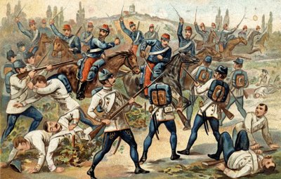 Solferino Savaşı (24 Haziran) by Unknown artist