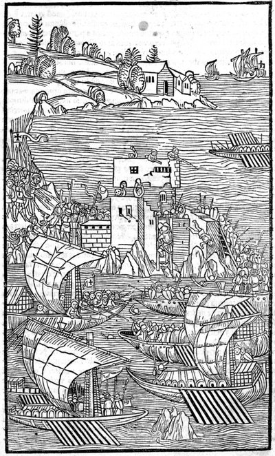 Guilelmus Caorsin, Ulmae, Joh tarafından “” Rhodiorum Historia” da Rhode Island