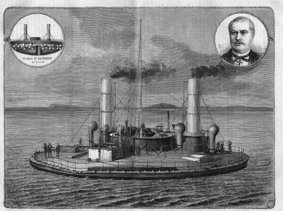 1875 yılında Popoffka Novgorod (Popoffka-Novgorod) Rus zırh bina genelgesi. by Unknown artist