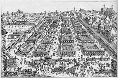 17. yüzyılda Saint Germain Fuarı. by Unknown artist