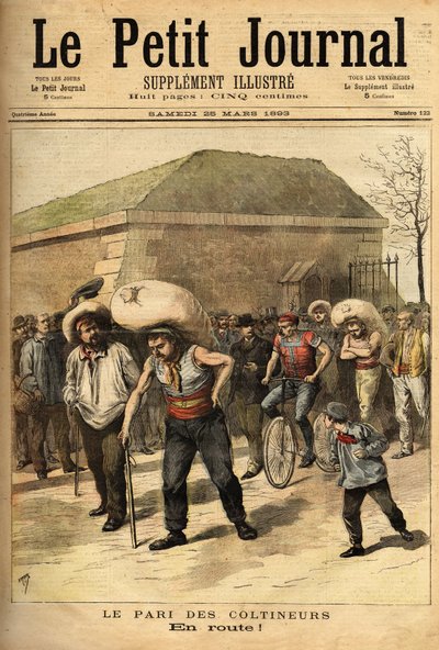 Coltineurs bahsi, 100 kilogramlık çanta yükleri, Paris ve Corbeil